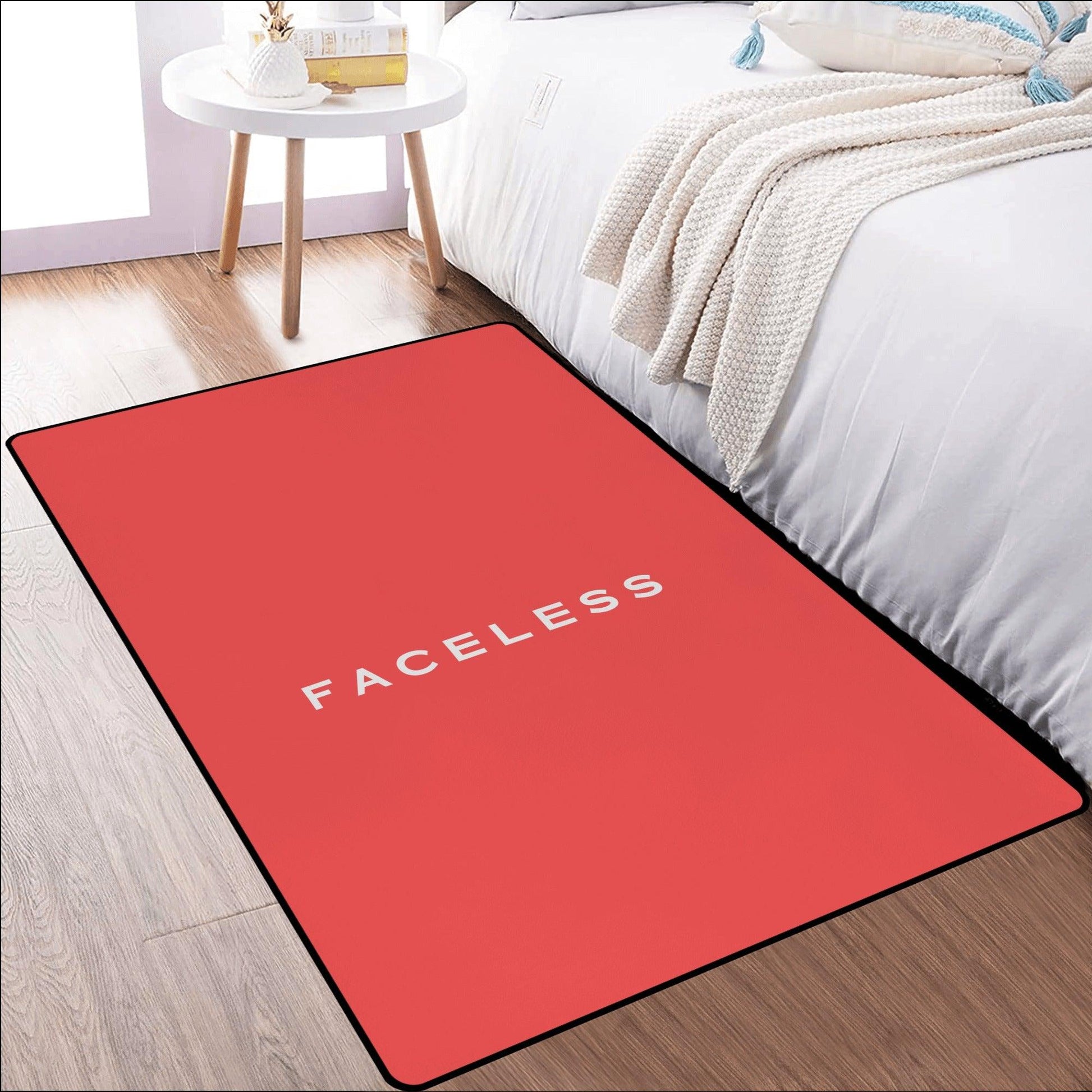 Faceless Limited Red Rug - Faceless Limited