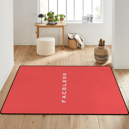 Faceless Limited Red Rug - Faceless Limited