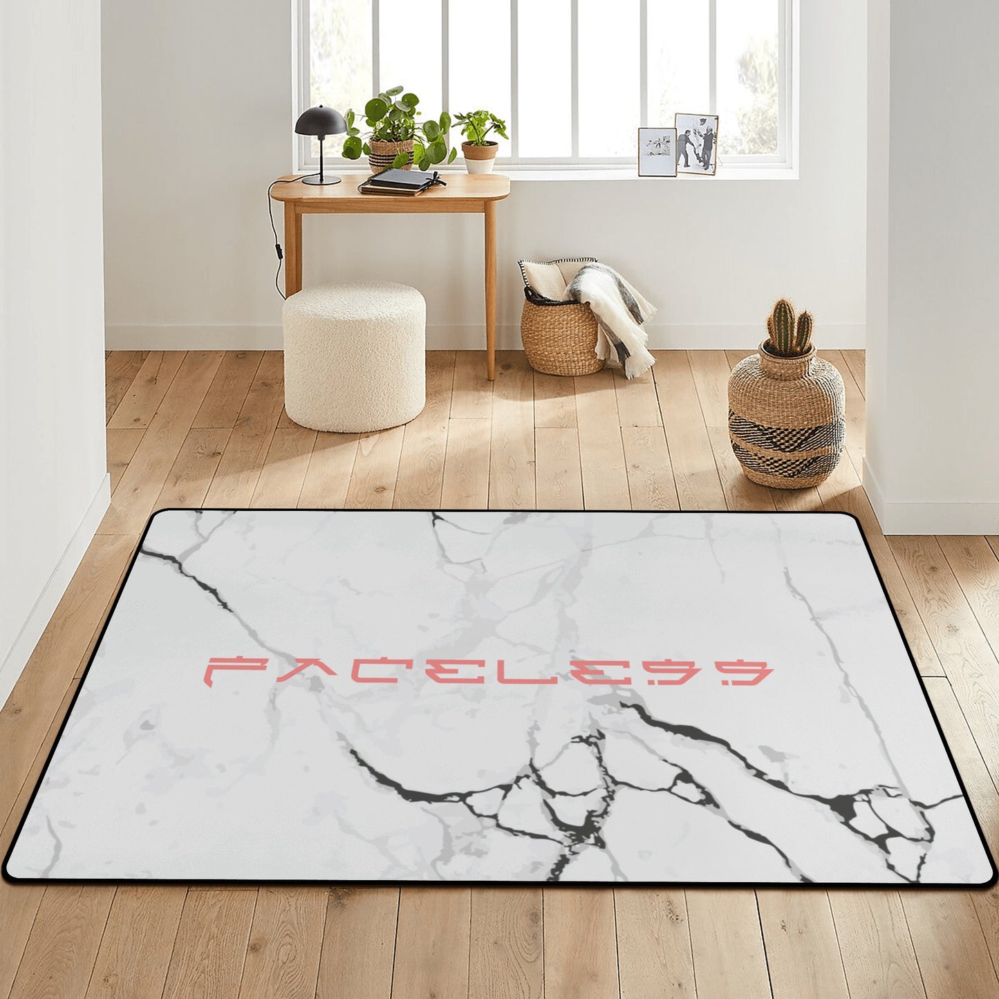 White Marble Rug