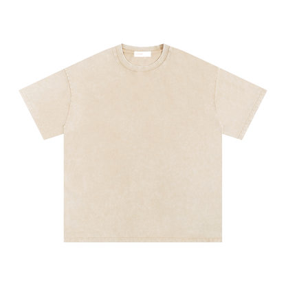 Basic Snow Washed Oversized Tee