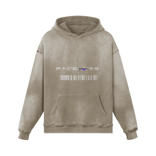 Glitch Heavyweight Hoodie- Grullo - Faceless Limited