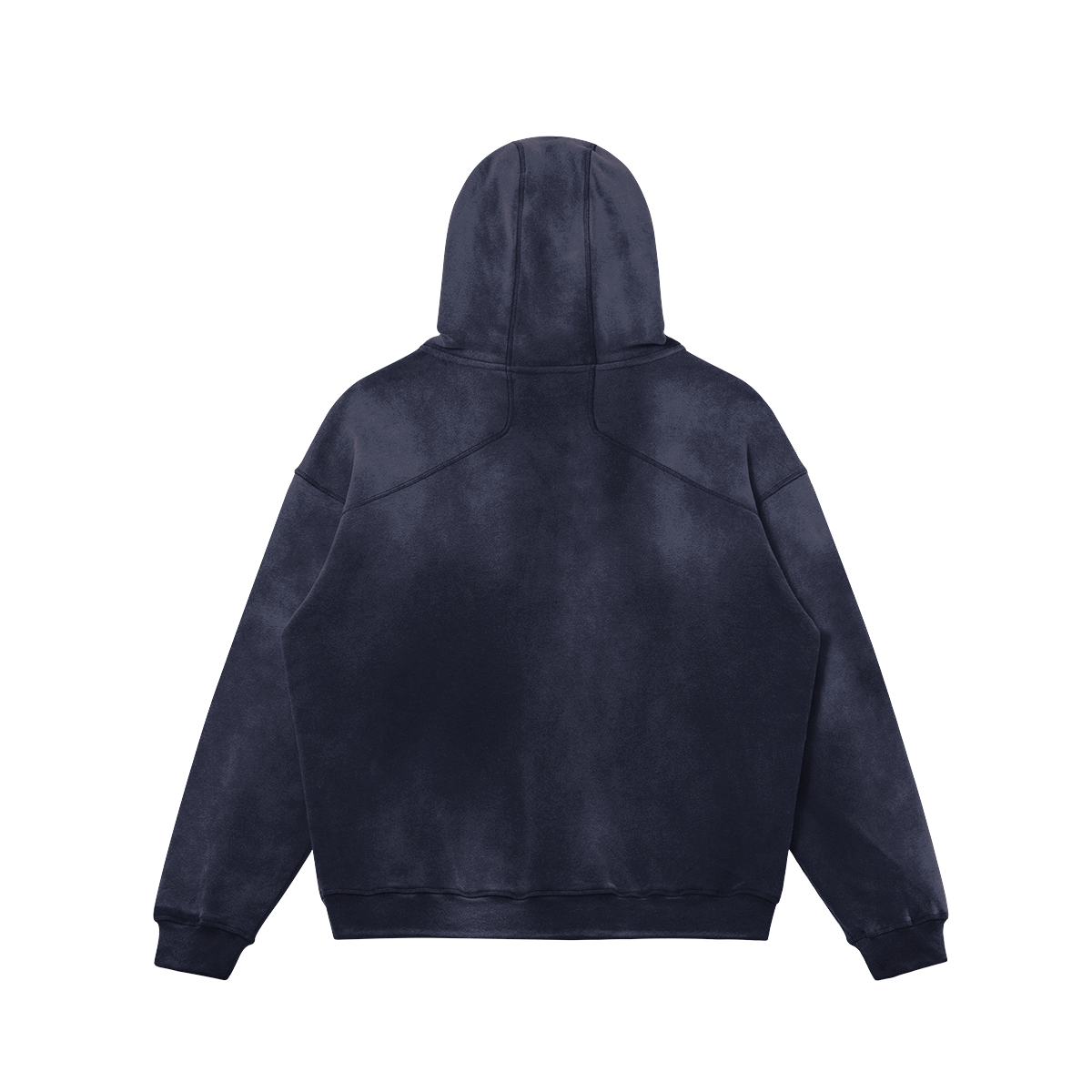 Glitch Heavyweight Hoodie Dark Byzantine Blue - Faceless Limited