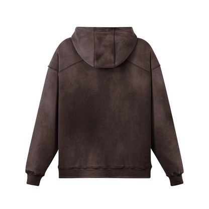 Glitch Heavyweight Hoodie Brown - Faceless Limited